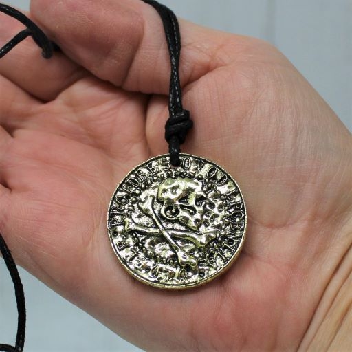 UNCHARTED Nathan Drake 2 Sided Pirate Coin Necklace